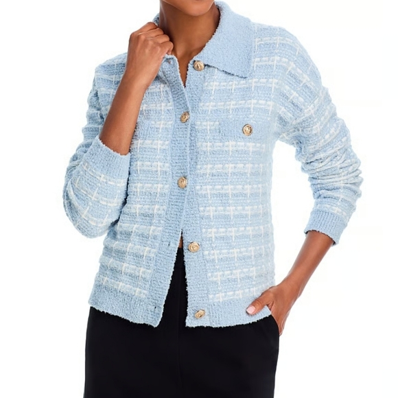 Aqua Jackets & Blazers - Women Aqua Cardigan Sweater (XXL)